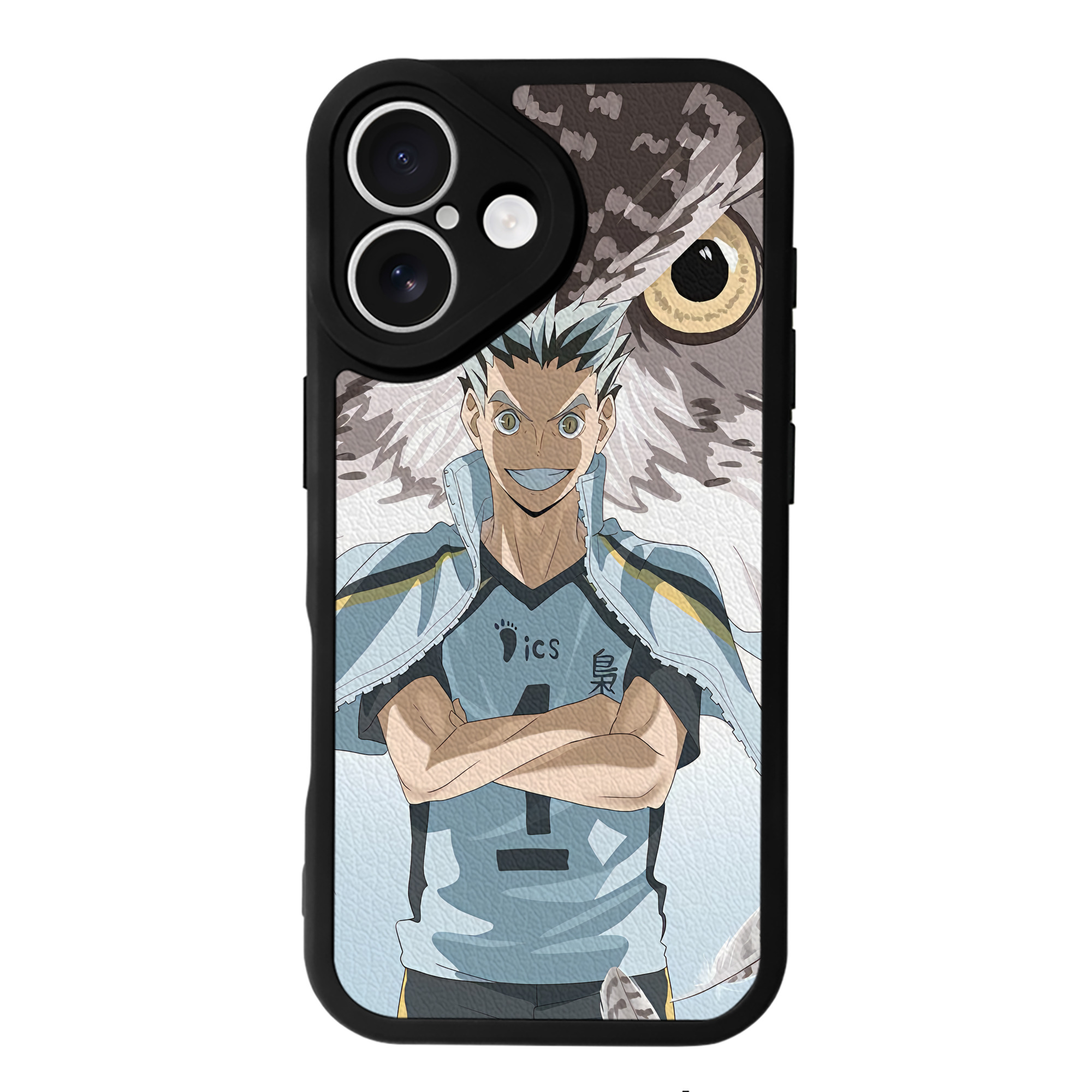 （画像用） ハイキュー!! Haikyu!! 【iPhone 16シリーズ対応】シリコンスマホケース（レザー調） 材質：シリコン